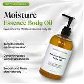 Bottle of Moisture Essence Body Oil by Revive Botanicals for hydrating and firming skin naturally without greasiness