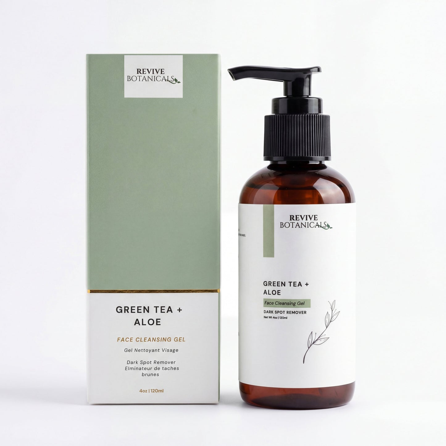 Blemish Control Bundle skincare set with Green Tea Aloe Cleansing Gel, Blemish Control Serum, and Snail Mucin Radiance Cream