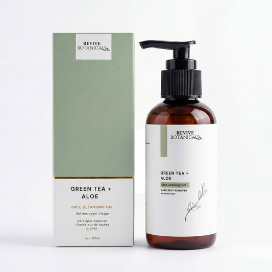 Blemish Control Bundle skincare set with Green Tea Aloe Cleansing Gel, Blemish Control Serum, and Snail Mucin Radiance Cream